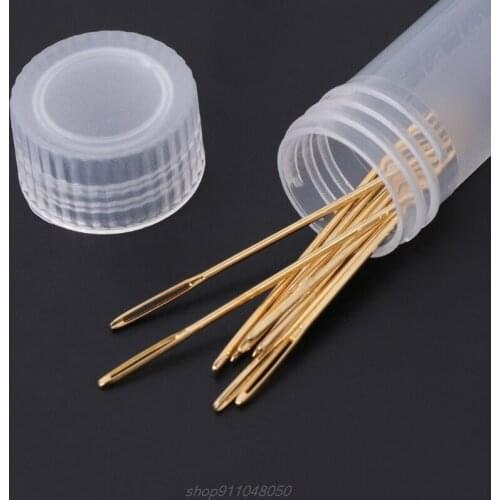 10 PCS Golden Embroidery Fabric Cross Stitch Cloth Needles Size 22# 24# 26# 28# N27 20 Dropshipping