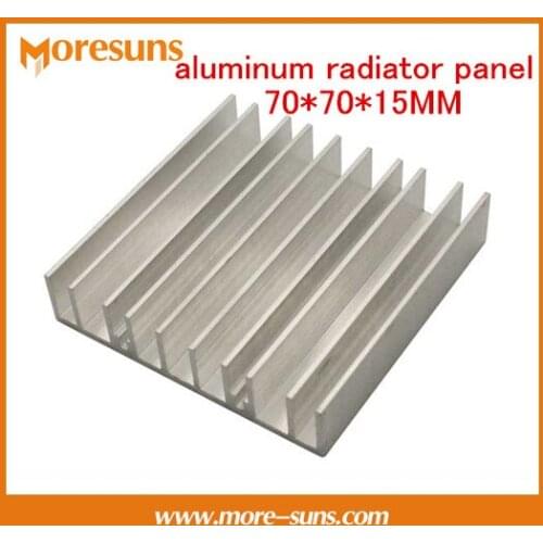 Fast Free Ship 2pcs/lot Hardware radiator electronic radiator panel 70*70*15MM DIY Heatsink Cooling Cooler Radiator