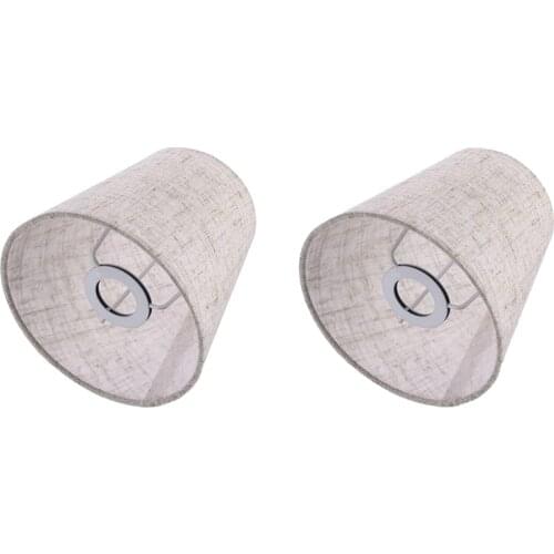 2Pcs Small Lamp Shade Cloth Lamp Cover Chandelier Lamp Dust Cover Fabric Lamp Accessory for Table Lamp and Floor Light