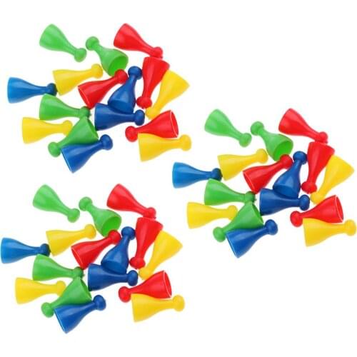 48 Pcs Checkers Chess Pieces ChessBoard Chessmen for Board Games Players Entertainment Games Home Leisure Multi-colors