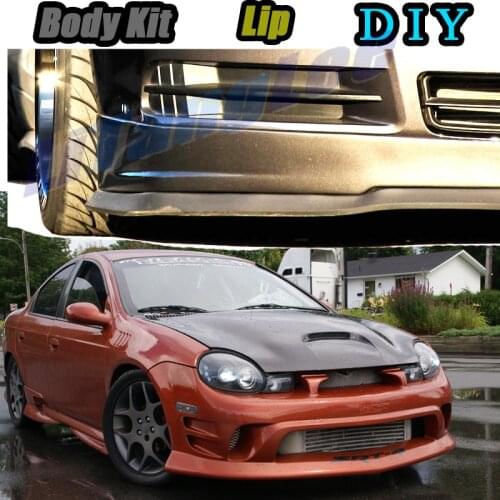 Car Bumper Lip Front Spoiler Skirt Deflector For Chrysler Neon 1995~2020 Tune Car Modified Body Kit VIP Hella Flush Lips
