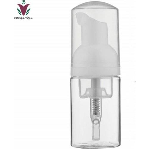 Free shipping 50pcs/lot 30ml Clear/transparent PET plastic soap foam pump bottle Foam Dispenser Bottle