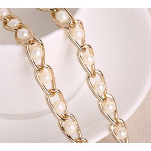 New Fashion Lace Metal Chain 6mm Bead Chain Clothing Handbag Accessories 1M