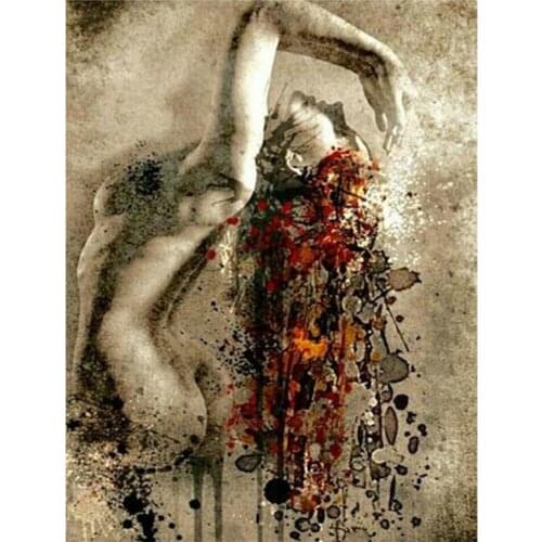 Full Square Round Drill 5D Diy Diamond Painting Sexy Woman Embroidery Rhinestone Abstract Art Mosaic Picture by NumbersZP-4063