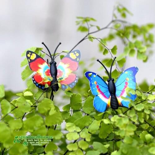 Butterfly Mini - Butterfly Moss Micro Landscape Decoration Cartoon Colorful DIY Assembly Small Ornaments Angel Cabochon