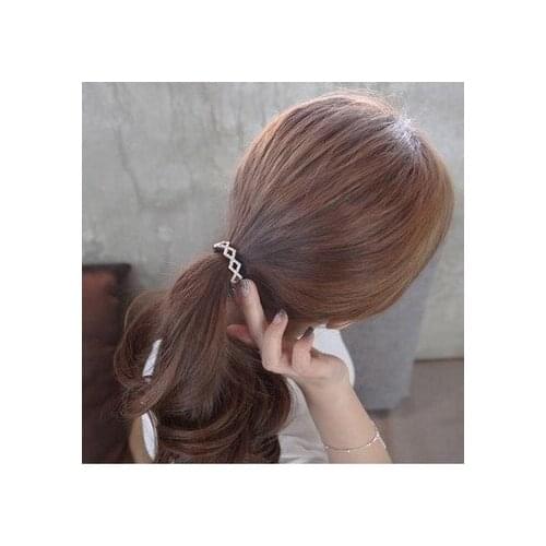 New Fashion Ladies Temperament Wild High-grade Rhinestones Geometric Hair Band Hair Apron Wholesale Hair Accessories