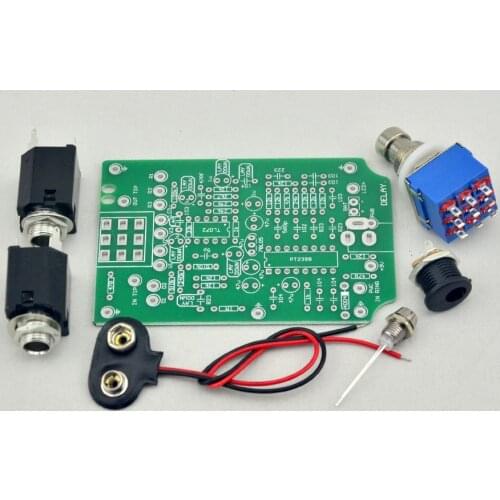 New Delay Guitar Pedal kits PCB and 3PDT 9 PIN Foot Switch and More Free Shipping
