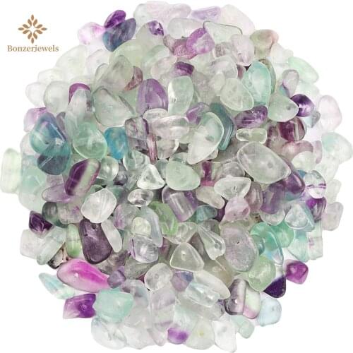 5-8mm Natural Rainbow Fluorite Quartz Crystal Chip Stone Rock Rough Polished Gravel Specimen Natural Stones For Jewelry Making
