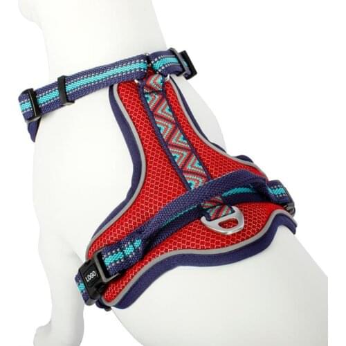 Wholesale top seller pet products reflective breathable mesh dog harness