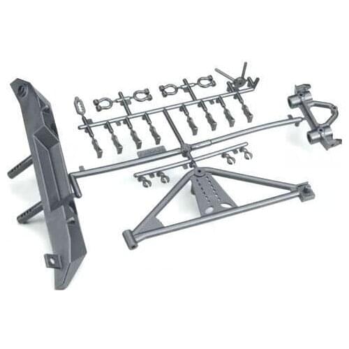 Axial SCX10 Rock Crawler Rear Bumper Tire Carrier SCX10 Poison Spyder JK AX80126