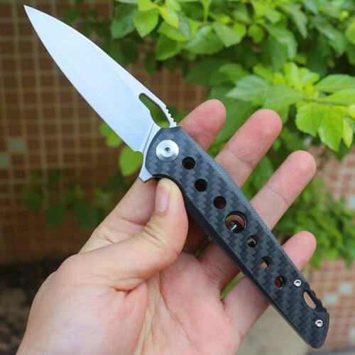Low price D2 steel folding knife high hardness with self-defense outdoor folding knife for survival or survival knives sharp