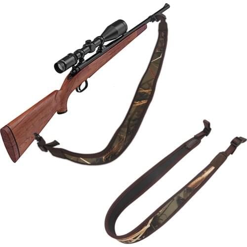 Tourbon Hunting Shotgun Sling Tactical Carry Strap Camo Rifle Belt Shoulder Strap Rubberized Anti-slip