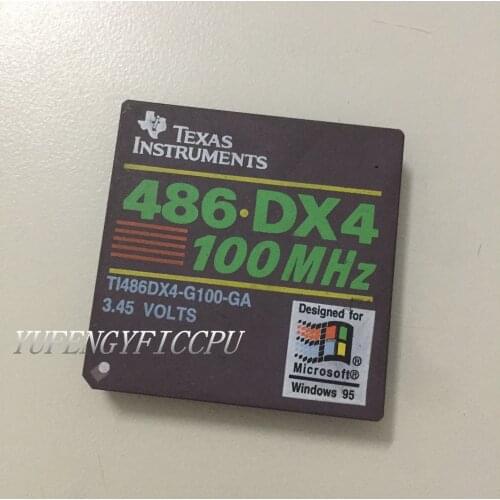 TEXAS 486 DX4 100MHZ TI486DX4-G100-GA 3.45 VOLTS Antique cpu collection testimony of history antique computer accessories