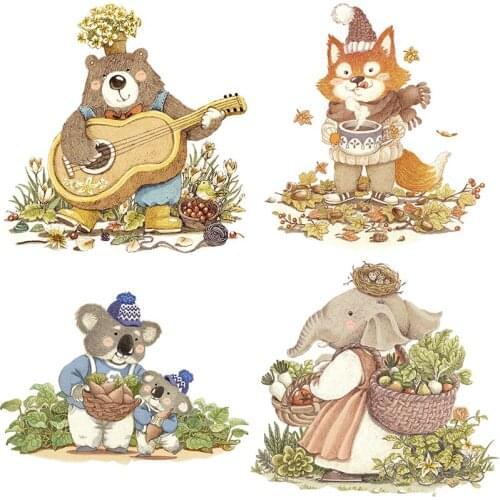 Three Ratels QC411 Manual painting Fairy Tale Forest illustration series Warm wall stickers art nursery decoration decals