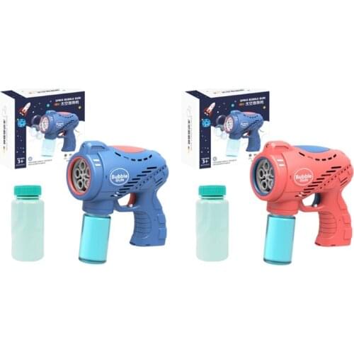 Outdoor Toy for Kid Toddler Automatic Outdoor Bubble Maker 5 Hole Ma-gic Bubble Toy Bubble Blowing Machine Sport Toy