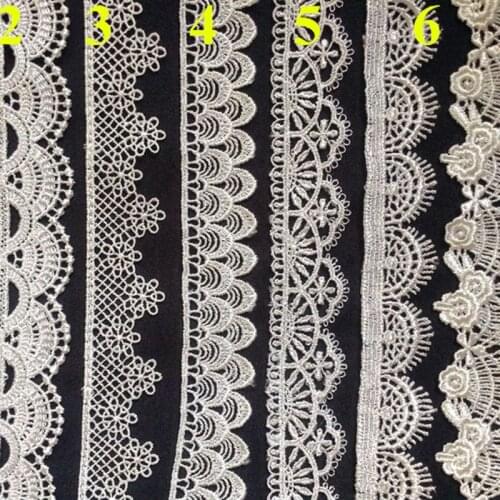Top quality 2.5-3.5cm water soluble polyester embroidery lace trim, XERY-RS160624A