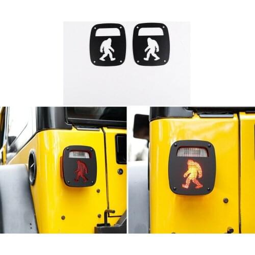 Rear Tail light Guard Cover Lamp Trim Savage Cover For Jeep Wrangler TJ 1997 Up