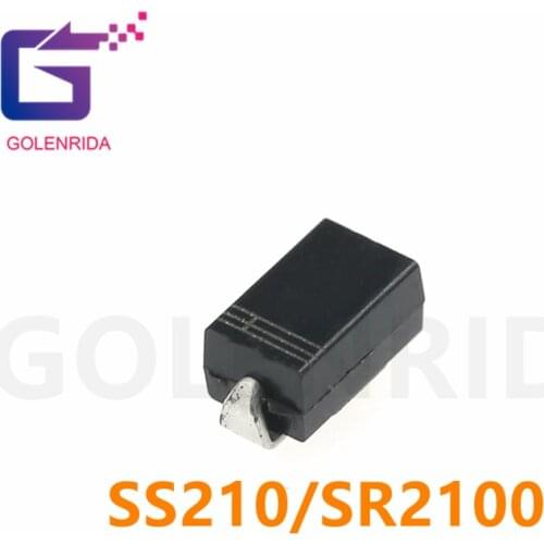 100PCS SS210 100V 2A SMA SR2100 DO-214AC SMD
