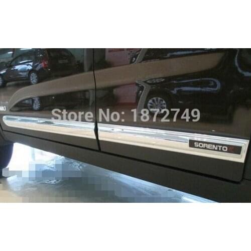 2013 2014 for KIA Sorento ABS Chrome body side moldings side door decoration