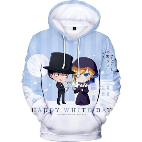 Kawaii The Master Of Death And His Maid 3D Hoodies Women/Men The Hooded Y2K Kids-clothing толстовка аниме одежда для мальчиков