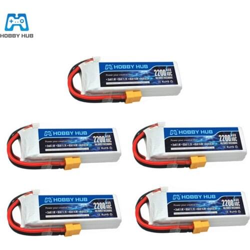 5PCS/lot 3S 11.1v 2200mAh 35C LiPo Battery XT60/T/JST Plug For RC Car Airplane Helicopter 11.1v Rechargeable Lipo Battery 3s