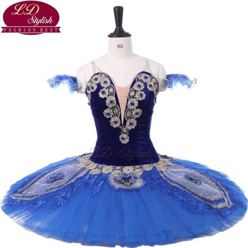 Adult Blue Ballet Tutu Peacock Plum blossom Stage Performance Apperal Children Ballet Dance Competition Costumes Ballet Skirt