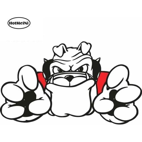 HotMeiNi 13cm x 7.6cm for Georgia Bulldogs Cartoon Oem Car Stickers Vinyl JDM Bumper Trunk Truck Graphics Windshield Bumper