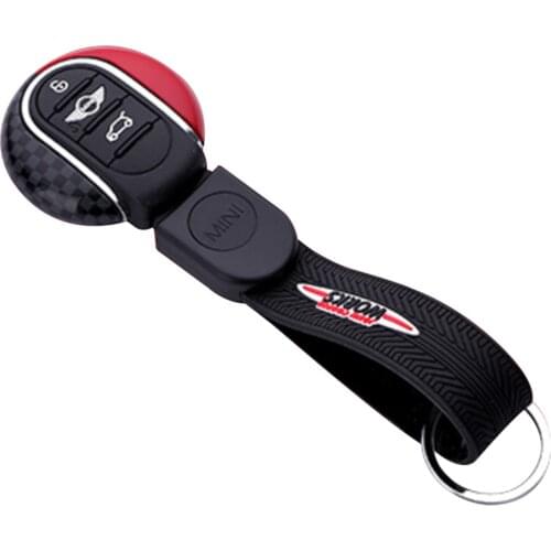 Key Chain Keyring Keychain Key Silicone ABS for BMW Mini Cooper F Series Clubman Hardtop Countryman Hatchback Covertible F4-F60
