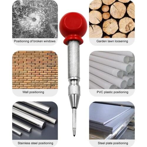 Center Impact Hole Punch Stator Punching Automatic Center Pin Punch Drill Tool Tough Easily Carrying Lightweight Tool