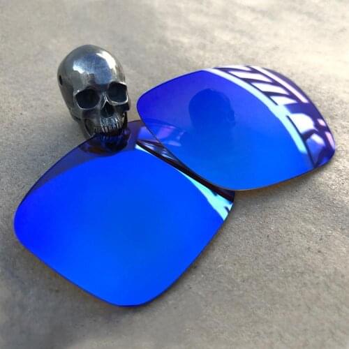 Firtox True Polarized Enhanced Replacement Lenses for-Oakley Holbrook OO9102 Sunglass (Lens Only)-Blue Mirror