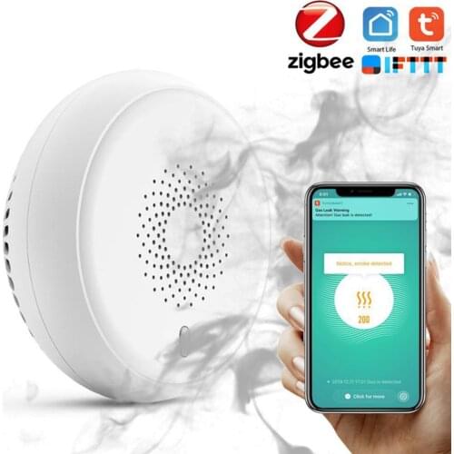 Intelligent Smoke Detector Wireless Smoke Sensor Intelligent Linkage Smoke Detector Smart Home Contr L1