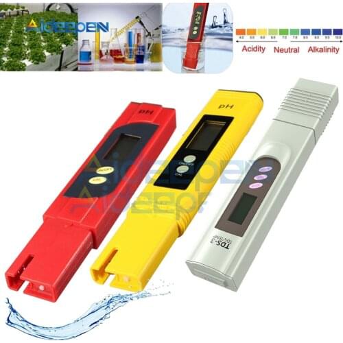 PH Meter TDS Meter Digital LCD Water Testing Tools Pen Purity Filter Hydroponic Portable Water Quality Detector For Aquarium