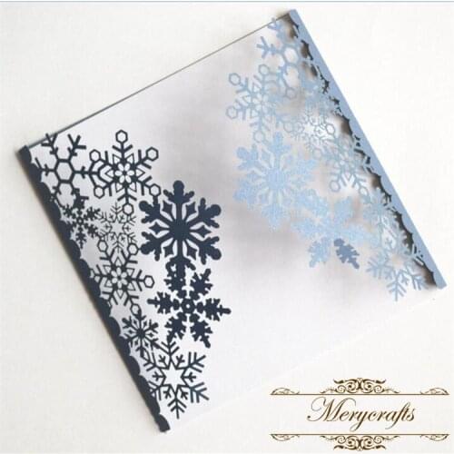 Pretty Christmas party laser cut snowflakes wedding invitation card