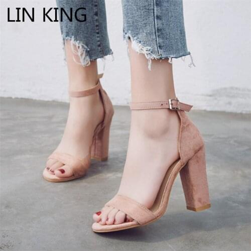 LIN KING Womens High-heeled Shoes