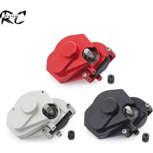 Metal Assembled Transmission Gearbox with Pinion Internal Gears for 1/24 RC Crawler Axial SCX24 C10 Deadbolt Wrangler JLU B-17