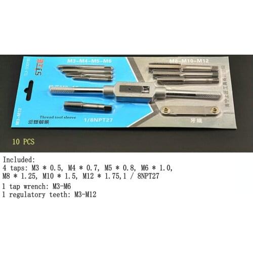 Taps Banya Hardware Tools / hand tapping wrench Banya cutter hand / 10PCS