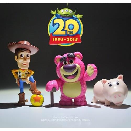Disney Toy Story 4 Woody Hamm lotso Q Version 6-7cm 3pcs/set Q Version Action Figures mini Dolls Kid Toy model for Children gift