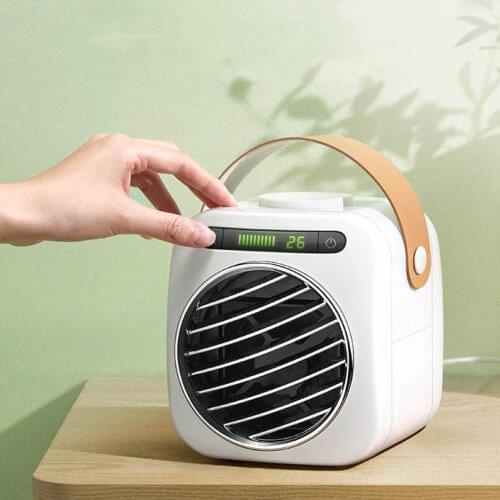 USB Mini Portable Air Conditioner Fan Desktop Humidifier Purifier Personal Space Fan Air Cooler Fan For Home Office