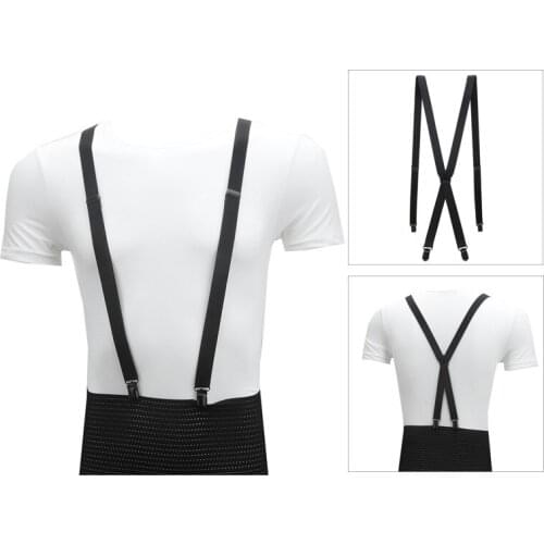 British Style Mens Suspenders Vintage Adjustable Cowhide Cowboy Genuine Leather Suspender Bronze Strap Pant Braces