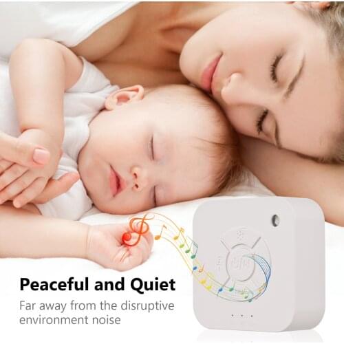 Music Light Sleep Machine Healthy Sound Device 9 Soothing Sounds with LED Breathing Light Memory Function for Adults Babies