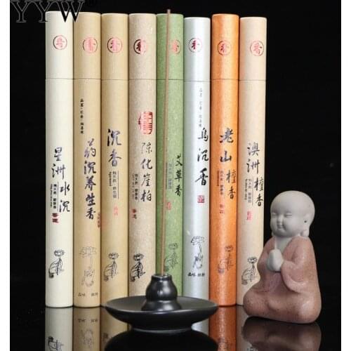40pc/Box Natural Oud Perfume Incense Sticks Aromatic Aroma Home Fragrant Sandalwood Incense Scent Diffuser Sticks Sage Stick