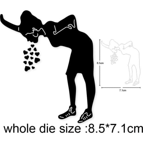 2020 new Craft dies Heart Pregnant Woman Metal Cutting Dies Stencils for DIY Scrapbooking dies Embossing Album Paper Card Album