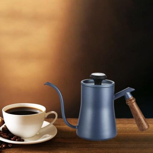 New 550ml Pour Over Kettle Coffee Maker Stainless Steel Gooseneck Drip Tea Pot Jug