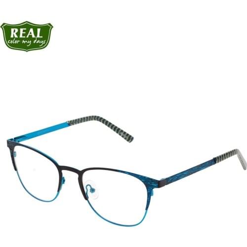 REAL New Stylish Metal Eyeglass Frames Men Women Eyewear Prescription Glasses Optical Frame