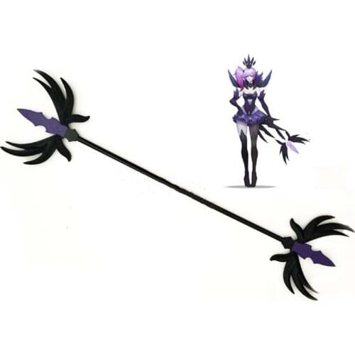 Game LOL Luxanna Cos Elementalist Lux Dark Element Skin Cosplay Stick Weapon Accessories Wands Cosplay Props for Halloween Party