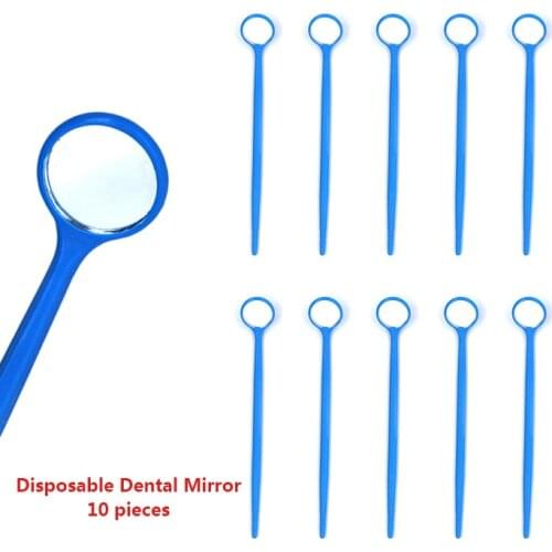 Plastic Dental Mirror 10 Pcs Disposable Dental Mirror 3 Colors Dental Mouth Mirror Dentist Dental Tools For Teeth Whitening