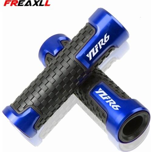 7/8 "22mm Universal Motorcycle Handle Handlebar Hand Bar Grip For Yamaha YZF R6 1999 2000 2001 2002 2003 2004 2005 2007 -2016