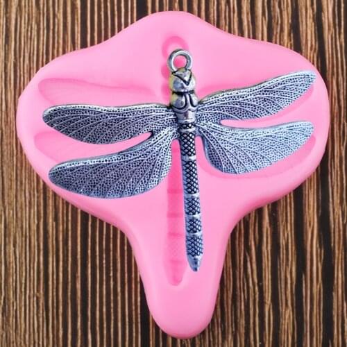Dragonfly Silicone Molds Cupcake Topper Fondant Cake Decorating Tools Jewelry Polymer Clay Mold Candy Chocolate Gumpaste Moulds