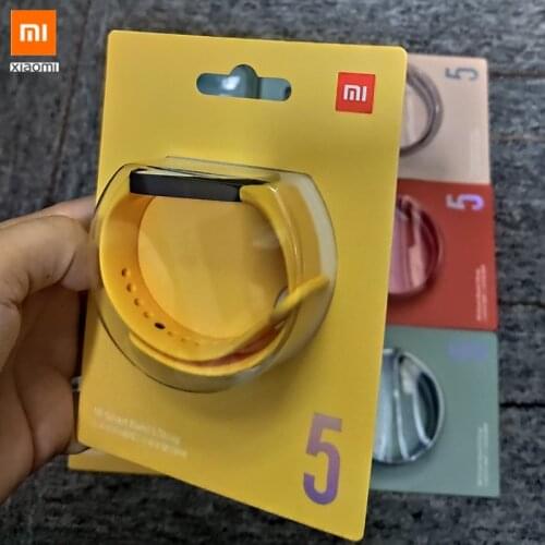 100% Original Xiaomi Mi Band 5 strap Wristband Bracelet Silicone Xiomi Band5 Miband 5 replacement Wrist Straps Mi Band 5 Strap