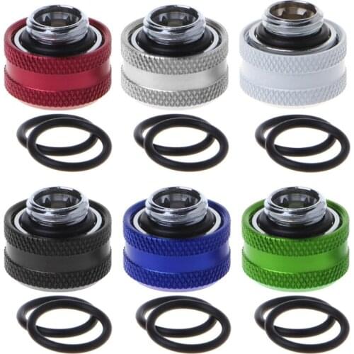 Water Cooling G1/4 Thread 14mm Rigid Hard Tube Connector Water Block Fittings